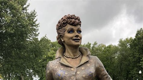 Lucy statues vandalized in Lucille Ball Memorial Park