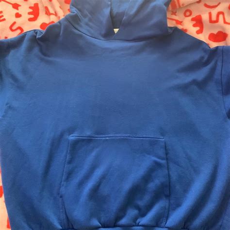 Mnml blue hoodie styled as the yeezy gap hoodie. Has... - Depop