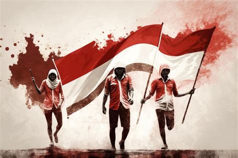 Premium AI Image | Indonesia Independence Day Indonesia39s declaration of independence on August ...