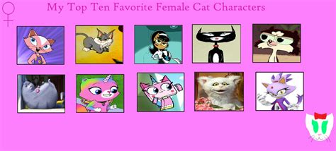 My Top 10 Favorite Female Cat Characters by GreatKitty2000 on DeviantArt