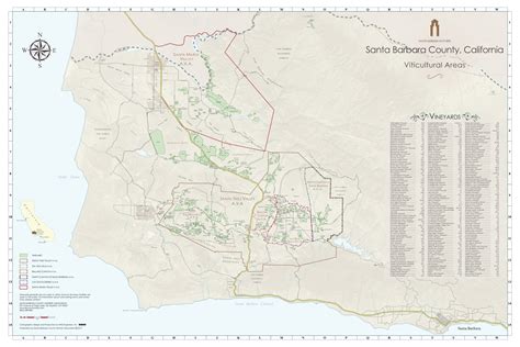 Santa Barbara County Region Map - Santa Barbara County Vintners