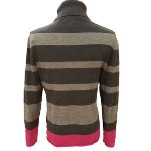 jcpenney | Sweaters | Jc Penney Striped Cashmere Blend Turtleneck Pm ...