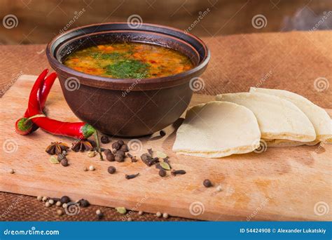 Delicious soup stock photo. Image of kebab, bowl, eastern - 54424908