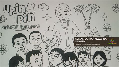 LATIHAN MEWARNA UPIN IPIN ANAK-ANAK PRASEKOLAH - Download RPH RPT SOALAN & BAHAN PENDIDIKAN Percuma