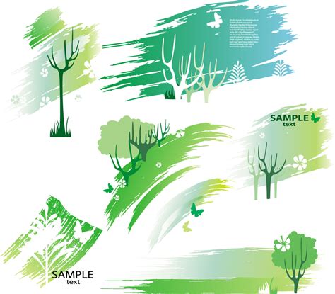 Green design elements 21007684 Vector Art at Vecteezy