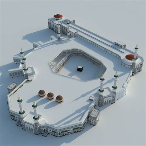 Obj Masjid Al Haram Haram Mosque - 3D Model | Masjid al haram, Masjid, Mecca masjid