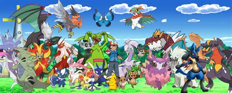 Ash's Pokemon team by the end of Kalos by Totaldramaexpanded on DeviantArt