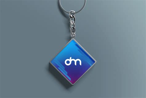 Keychain Mockup PSD Template – Download PSD