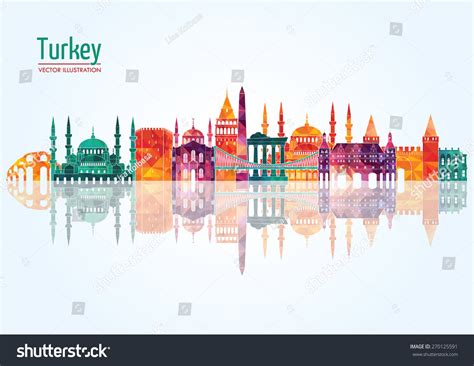 Turkey Detailed Skyline Vector Illustration Stock Vector (Royalty Free) 270125591 | Shutterstock