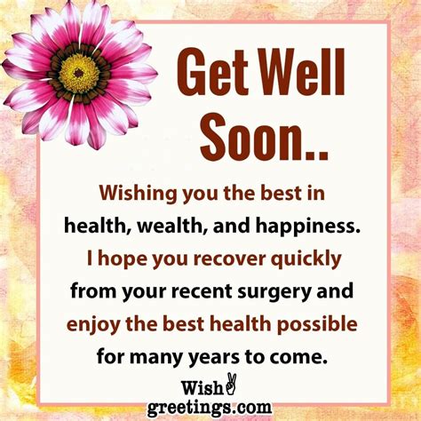 Get Well Wishes for Fast Recovery - Wish Greetings