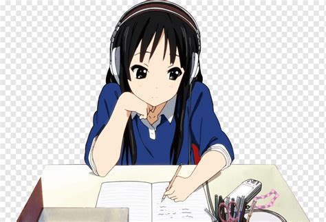 Anime Girl Writing