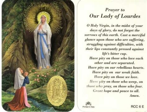 Prayer to Our Lady of Lourdes | Our lady of lourdes, Prayers, Prayers ...