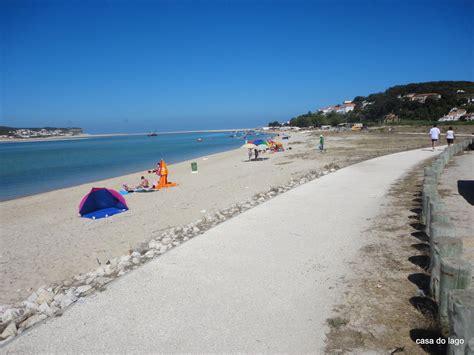 Obidos Lagoon a watersports paradise, windsurf, skydiver: Obidos Lagoon