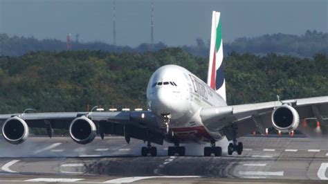 Watch The Incredible Landing Of This Emirates A380 In Fierce