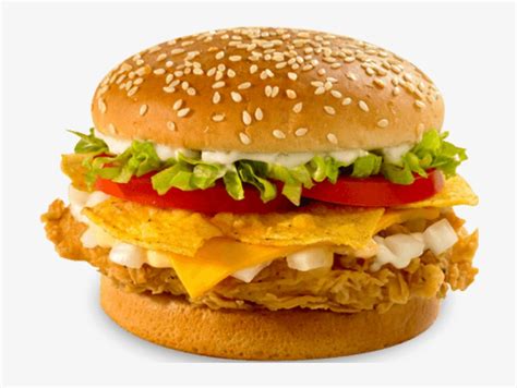 Download Spicy Paneer Burger - Veg Cheese Burger | Transparent PNG Download | SeekPNG