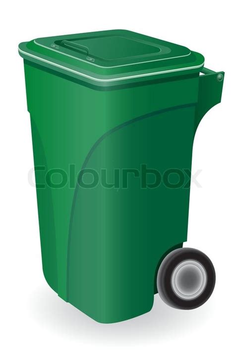 Trash can vector illustration isolated ... | Stock vector | Colourbox