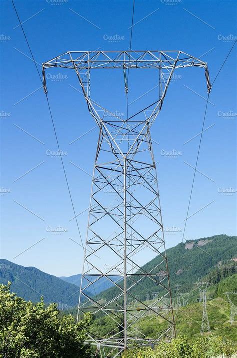 Electrical transmission tower stock photo containing tower and ...