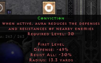 D2R Conviction Aura Build Paladin