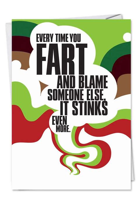 Fart Funny Birthday Greeting Card