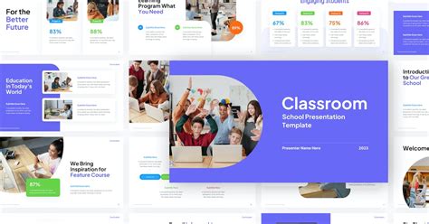 Classroom School Google Slide Template Incl. class & education - Envato ...