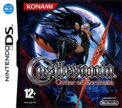 Castlevania: Order of Ecclesia (2008) Nintendo DS box cover art - MobyGames