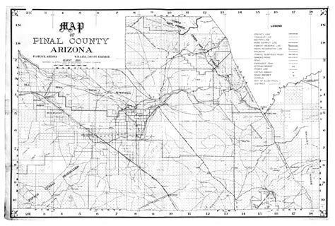 Map of Pinal County Arizona, 1919 | Arizona Memory Project