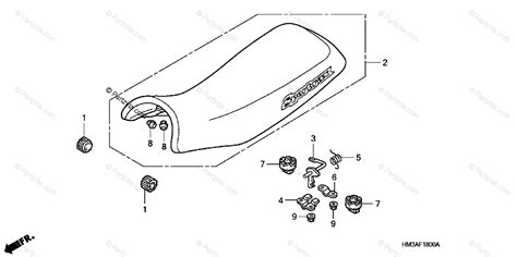 Honda ATV 2001 OEM Parts Diagram for Seat (TRX300EX'01-'06) | Partzilla.com