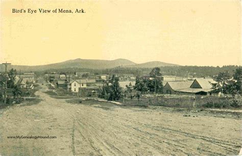 Mena, Arkansas, Bird's Eye View, vintage postcard, historic photo | Birds eye view, Vintage ...