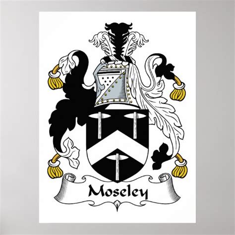 Moseley Family Crest Poster | Zazzle.com