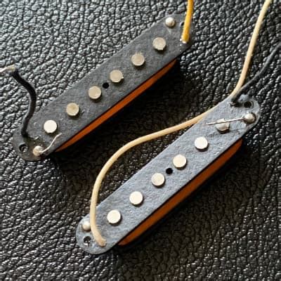 Seymour Duncan Fender Jaguar Pickups - Black Bobbin Flat Pole | Reverb