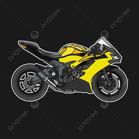 Motor Sticker Vector Hd PNG Images, Yellow Motor Sport Sticker Design, Motor, Motor Bike, Motor ...