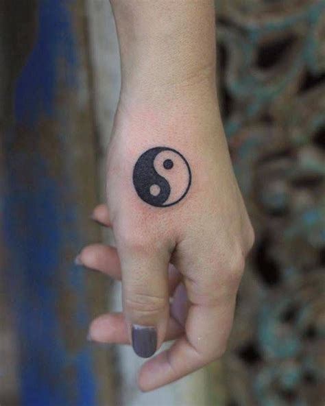 Yin Yang tattoo on the hand. Tattoo artist: Patryk Hilton | Hand tattoos, Small tattoos, Yin ...