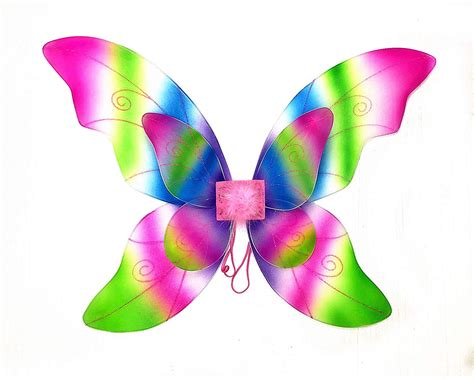 Mozlly Rainbow Wings - 2-Layer Adult Fairy Wings, Beautiful Butterfly Pretend Play Costume ...