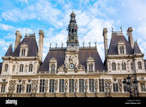 picture of the historic Hotel de Ville in Paris, France Stock Photo - Alamy