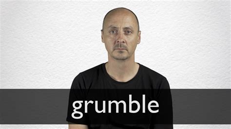 How to pronounce GRUMBLE in British English - YouTube