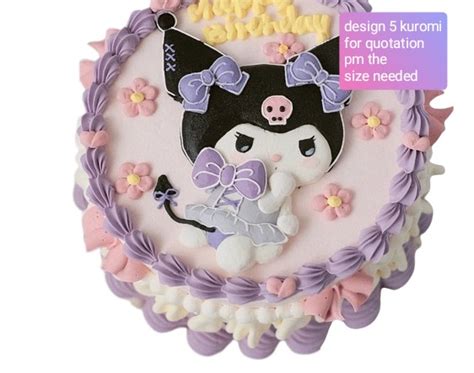 Kuromi cake, Food & Drinks, Homemade Bakes on Carousell