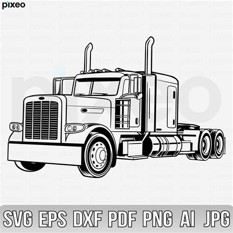 Semi Truck Svg Truck Svg Big Truck Clipart Truck Svg Truck - Etsy Canada