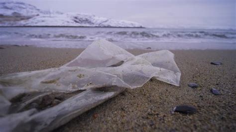 Arctic Ocean Pollution Concept Plastic Pollution Stock Footage Video ...