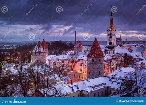 Tallinn Old Town stock photo. Image of tallinn, tourist - 56522972