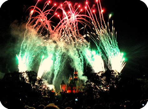 Rainbow of Holiday Fireworks at Disneyland | AngryJulieMonday | Flickr