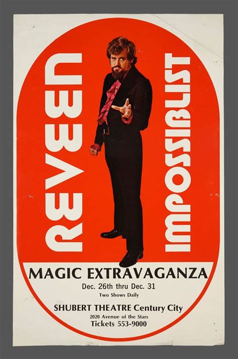 1960s Peter Reveen the Impossibilist Magic Show Genuine Poster | Etsy ...