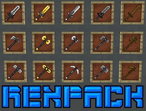 REX' PACK | 32x | Futuristic armor, tools and weapons Minecraft Texture Pack