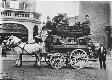 Omnibus, Upper Richmond Road, London, 1895 | Século xix, Fotos antigas, História