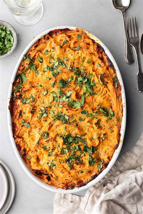 Lentil Shepherd's Pie with Sweet Potato Mash - Cupful of Kale