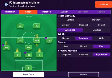 Updated Simone Inzaghi Inter tactics - - Football Manager 2024 Mobile ...