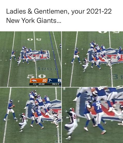 From NFL Memes on FB: Ladies and Gentleman, your 2021-2022 New York Giants... : r/NYGiants