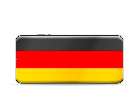 Premium Vector | Germany flag on smartphone screen