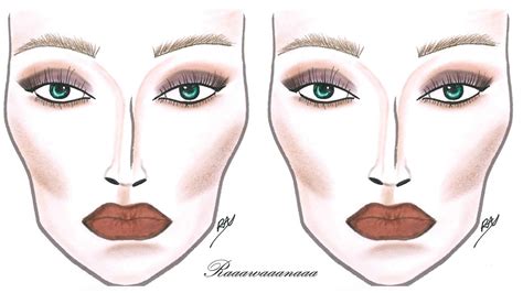 How To Plete A Makeup Face Chart - Infoupdate.org