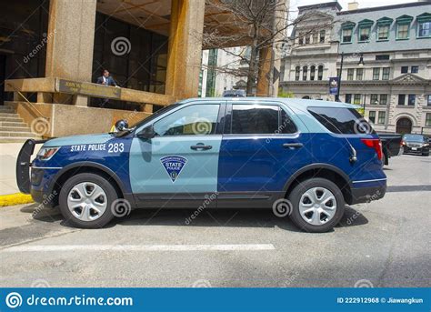 Massachusetts State Police Car, Boston, USA Editorial Stock Photo ...