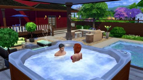 The Sims 4 Perfect Patio Stuff: Hot Tub WooHoo - YouTube